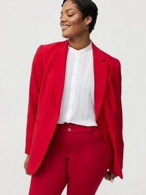 Studio bu torrid Cutaway Blazer red size 1x nwt